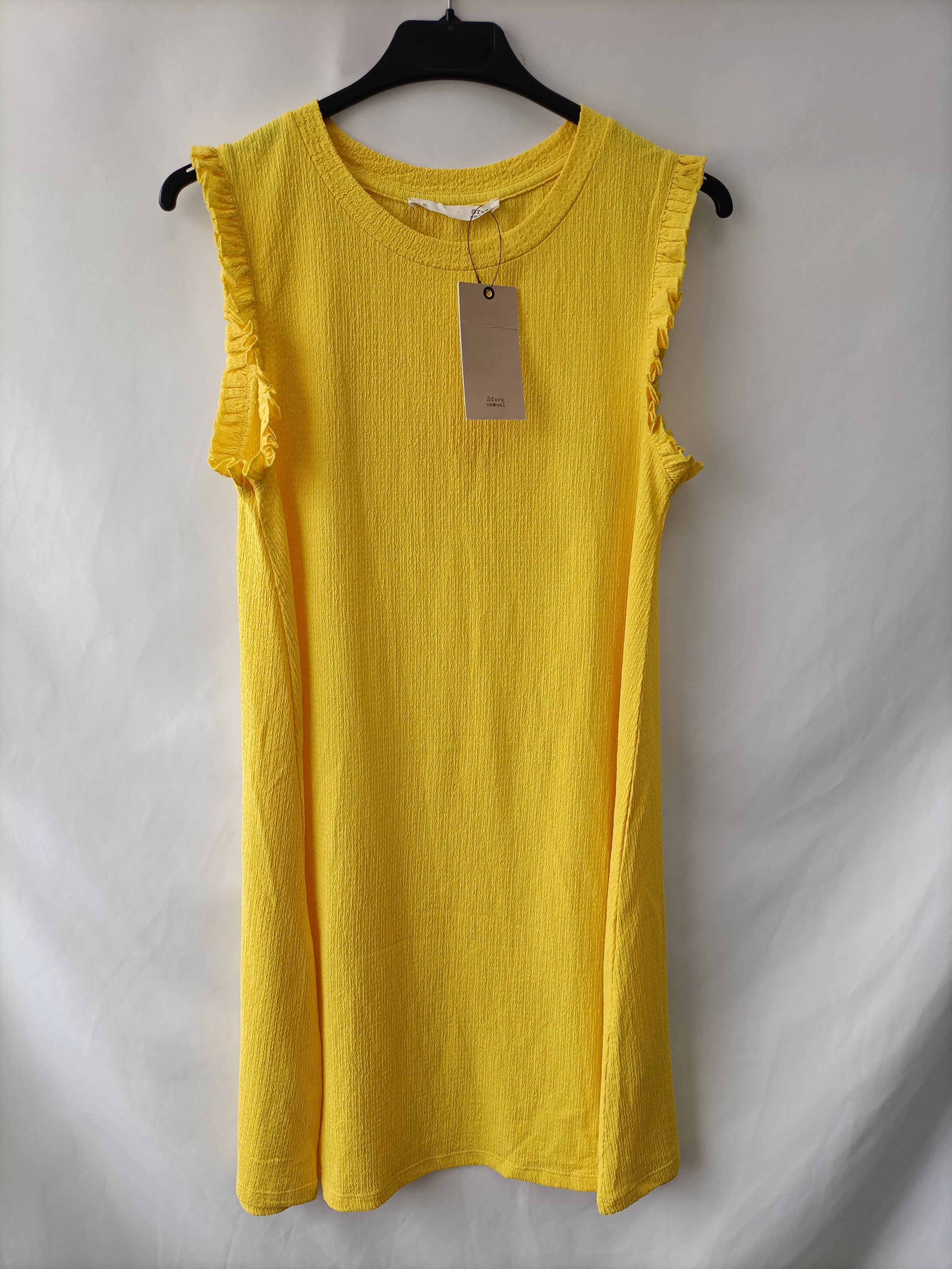 gravedad Descuido Impuestos SFERA. Vestido corto amarillo T.m – Hibuy market