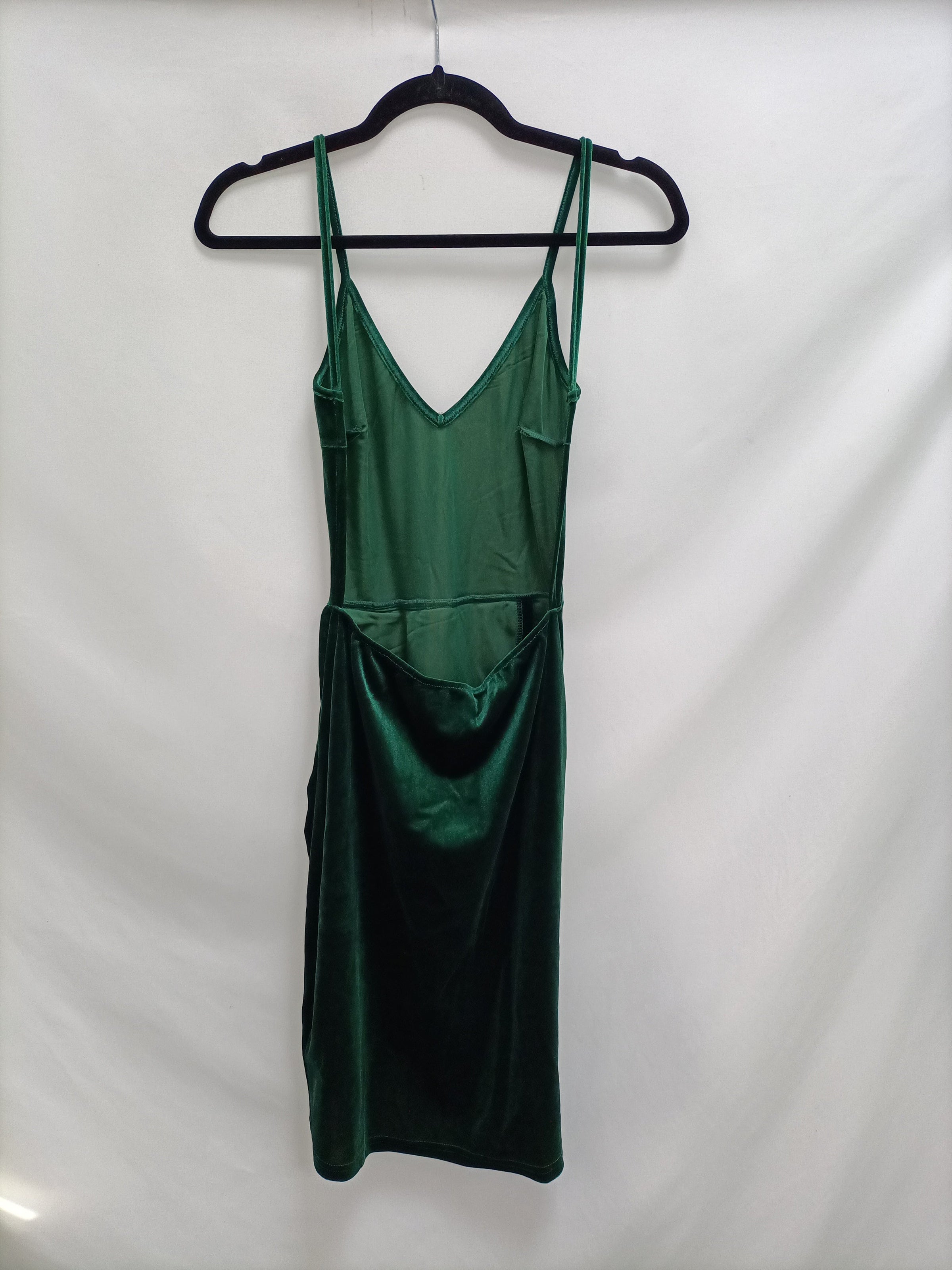 Vestido verde terciopelo T.s Hibuy market