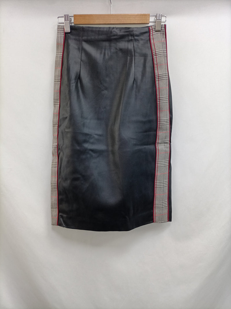 ZARA. Falda negra polipiel – Hibuy market