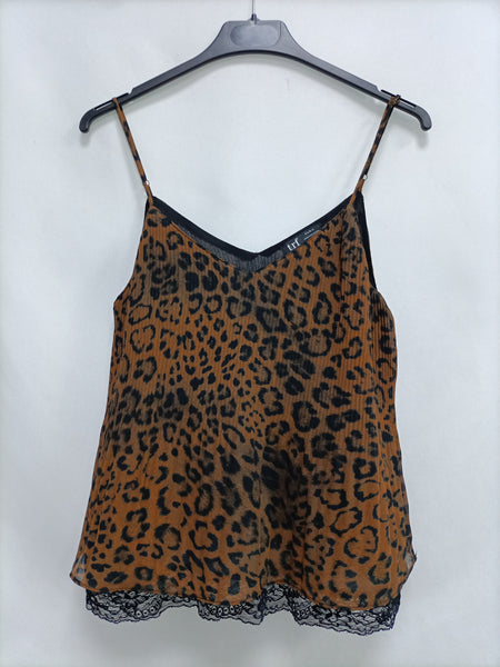 ZARA. top plisado animal print  – Hibuy market