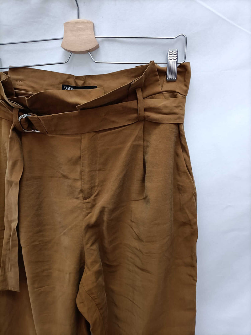 ZARA.Pantalones marrones – market