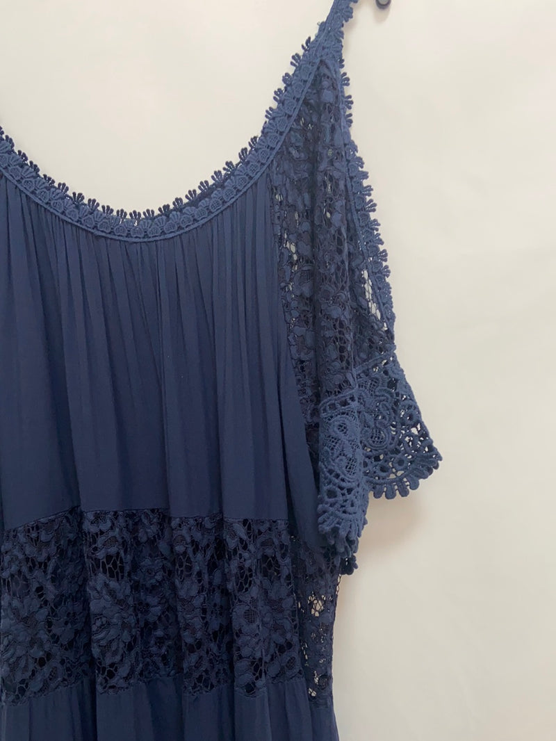 GUESS.Vestido azul doble T.42 – market