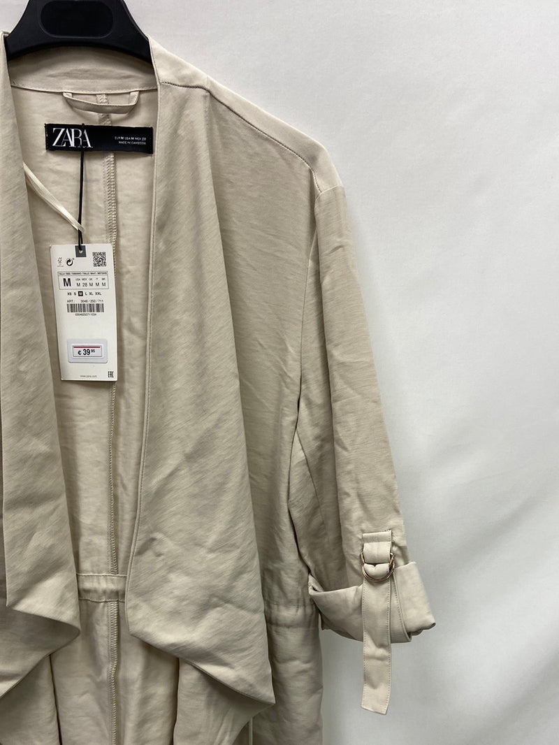 ZARA.Chaqueta fluida beige T.M – market