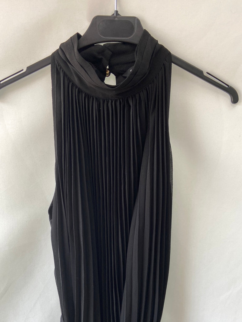 Mejorar Último Corteza ZARA.Vestido negro midi plisado T.m – Hibuy market
