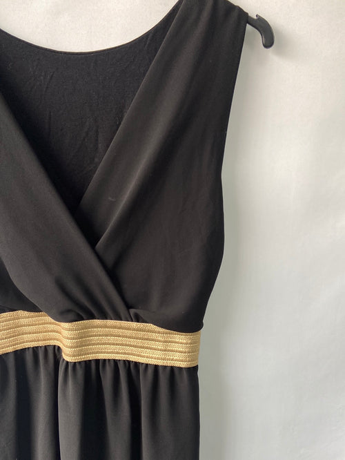 OTRAS.Vestido negro cinturón dorado – Hibuy market