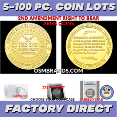 Second (2nd) Amendment Coin Lots for sale-OSM Brands, Warwick, RI