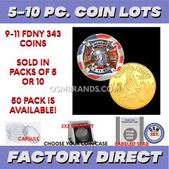 9-11 FDNY 343 Coins for sale-OSM Brands Warwick RI
