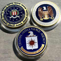 CIA-NSA-FBI CHALLENGE COIN LOT OF 3-GREAT DEAL-eBay USA OSM Brands