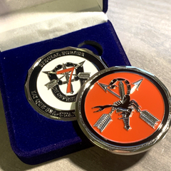 Eglin AFB Coins-PREMIUM GRADE CHALLENGE COINS OSM BRANDS-Warwick, RI Contact: 401-589-1790 email: Contact Us