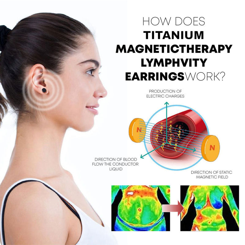 HealBio® Titanium Lymphvity MagneTherapy EarStuds
