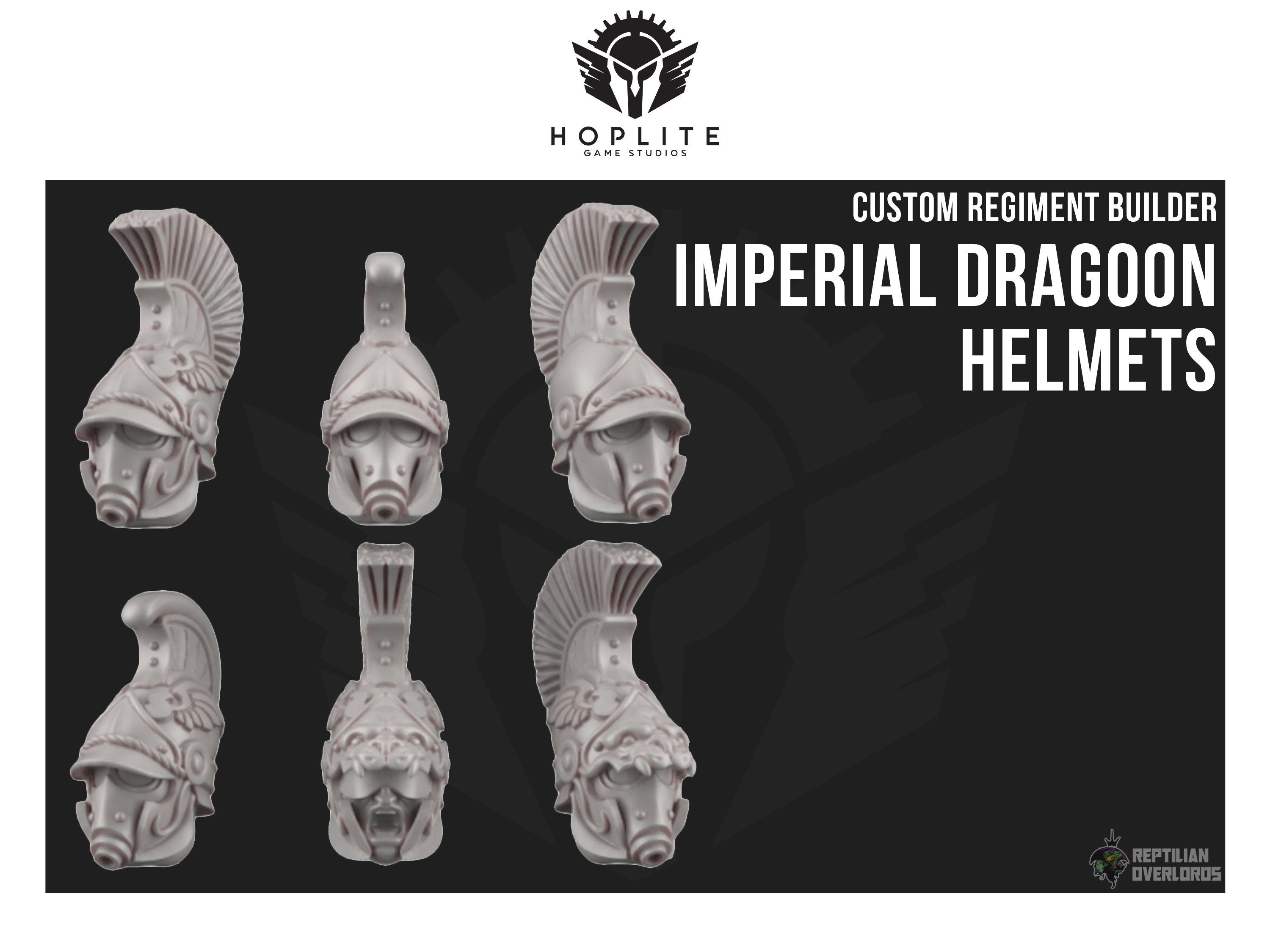 Parts: Death Skull Gas Mask Helmets (x20) | Reptilian Overlords | 32mm