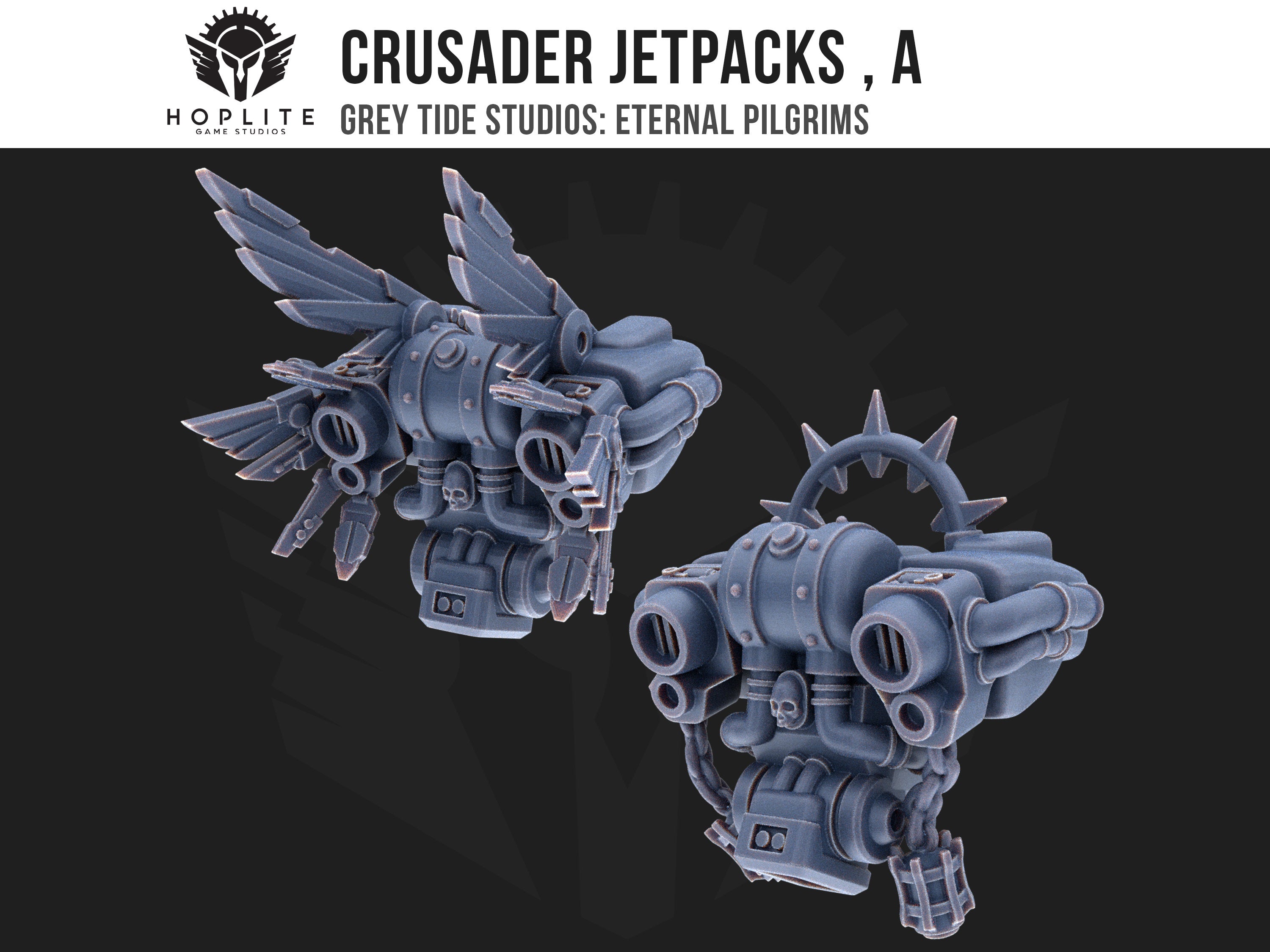 Crusade Jetpacks B (x5), Grey Tide Studios, Eternal Pilgrims