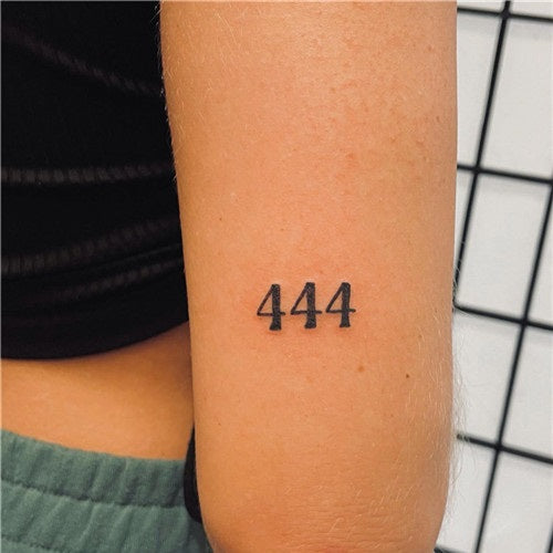 444 Tattoos 20 Design Ideas Symbolism and Meaning  100 Tattoos