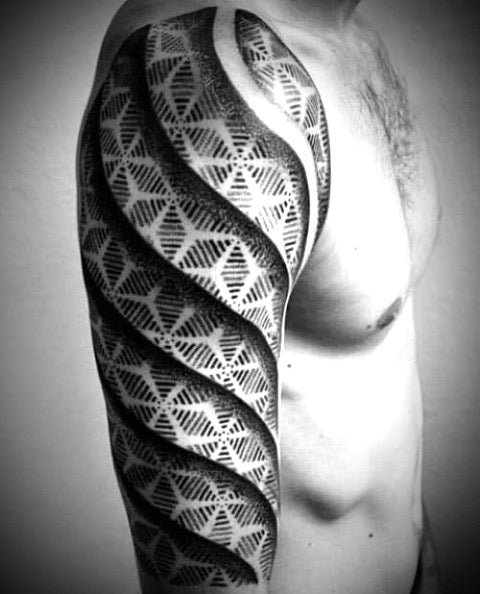 3D Sleeve Tattoo