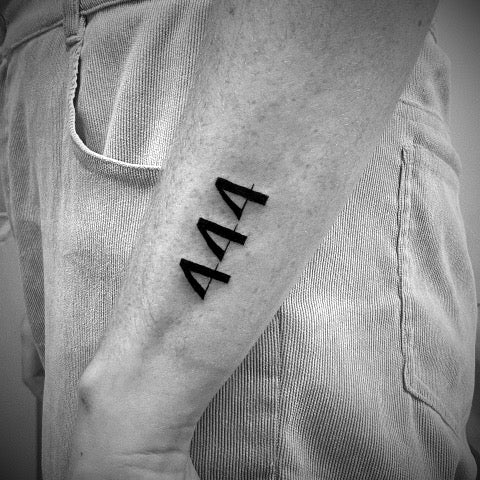 444 Arm Tattoo