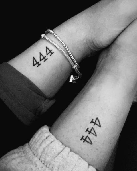444 Best Friend Tattoo