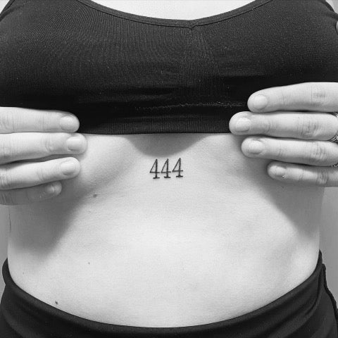 444 Chest Tattoo