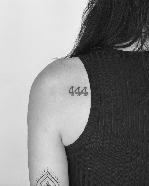 444 Chest Tattoo