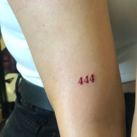 444 Tattoo Red