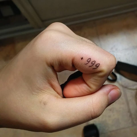 got this 999 Tattoo  rJuiceWRLD