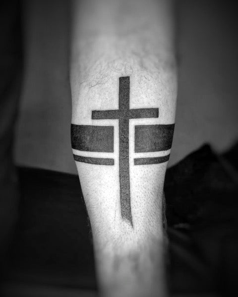 Armband Tattoo with Cross