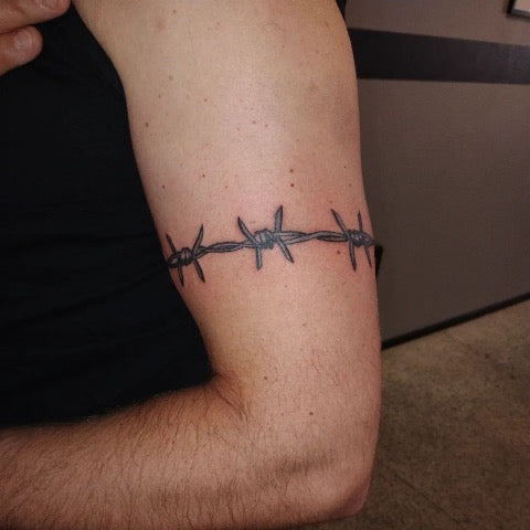 Barbed Wire Bicep Tattoo