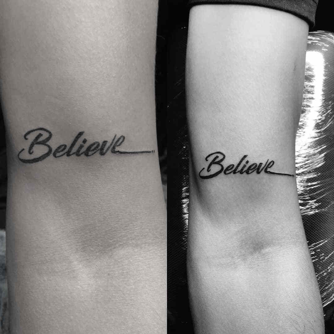 Believe in Yourself  tattoo lettering download free scetch