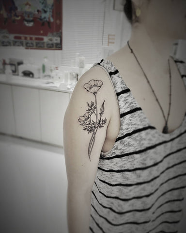 51 August Birth Flower Tattoo Designs For The August Babies