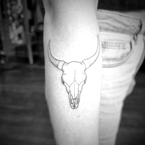 Image result for best simple tattoo bull | Bull tattoos, Geometric tattoo, Taurus  tattoos