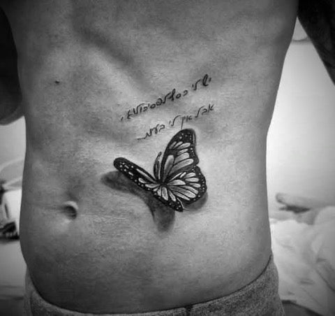 Butterfly Rib Tattoo