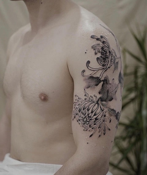 Chinese Chrysanthemum Tattoo