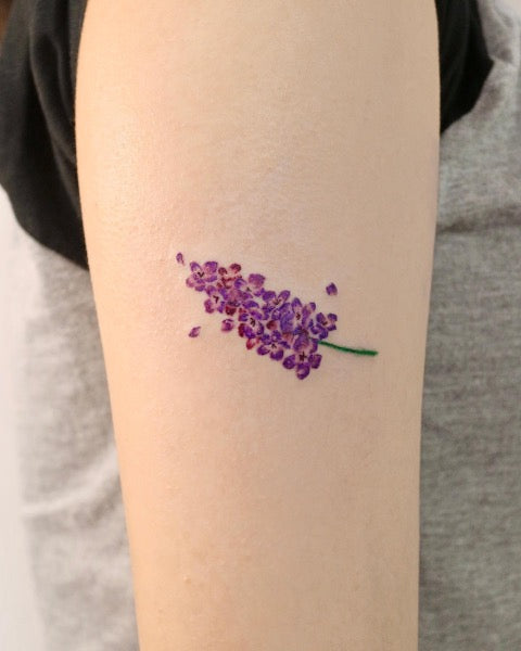 Dainty Lavender Tattoo