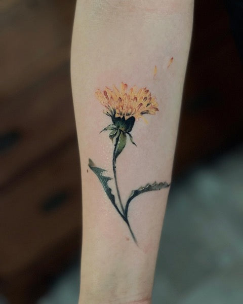 Dandelion Flower Tattoo