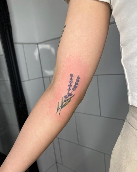 Delicate Lavender Tattoo