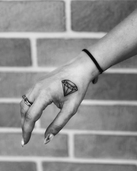 Diamond Hand Tattoo