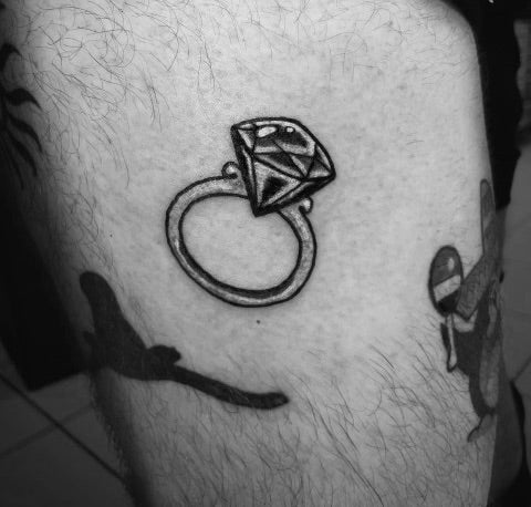 Diamond Ring Tattoo