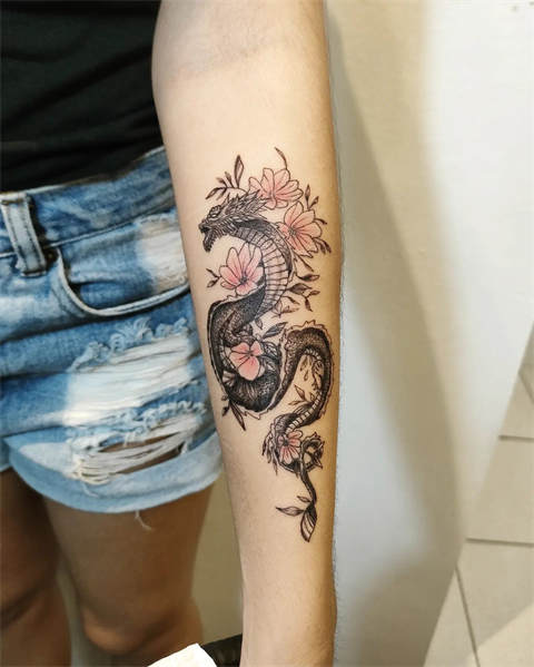 Tattoo Sticker,1 Sheet Flower & Chinese Dragon Pattern Temporary Tattoos  For Women,Flower Tattoo Stickers Adults,Fake Tattoos That Look Real,For  Women and Girls | SHEIN ASIA