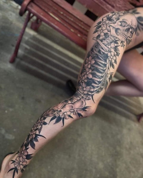 Full Leg Tattoo