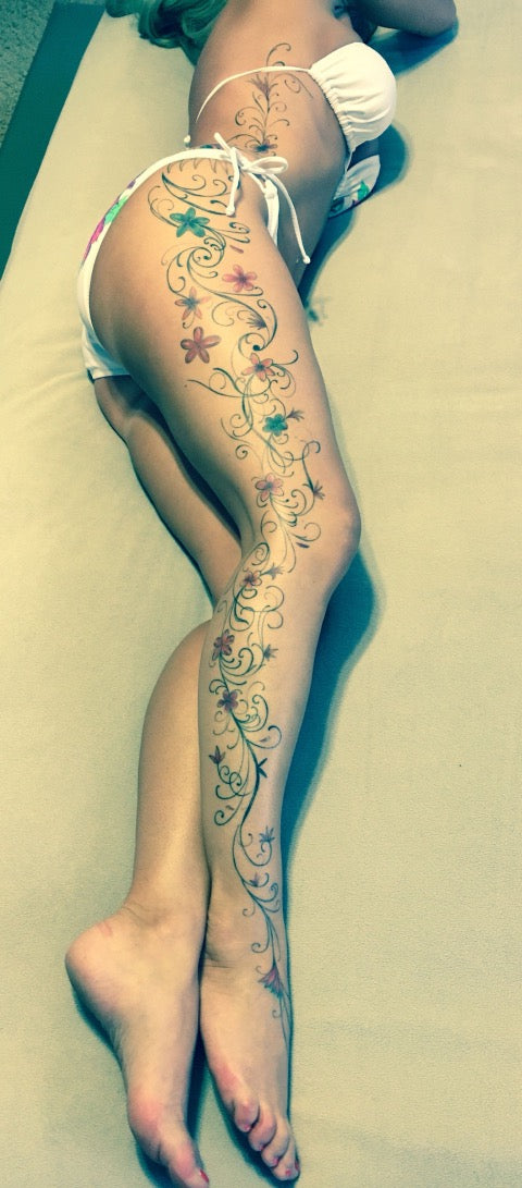 Full Leg Tattoo