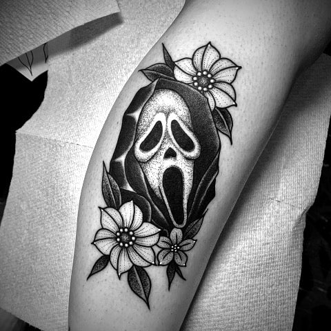 Ghost Face Tattoo