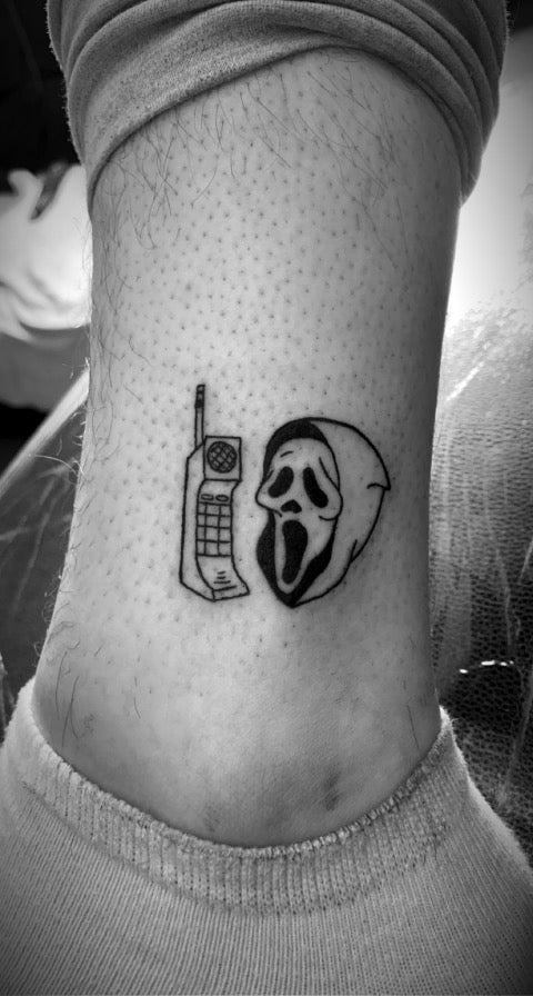 Ghost Face Tattoo