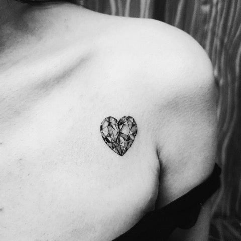 Heart Diamond Tattoo