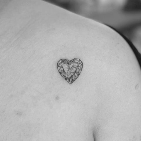 Heart Diamond Tattoo