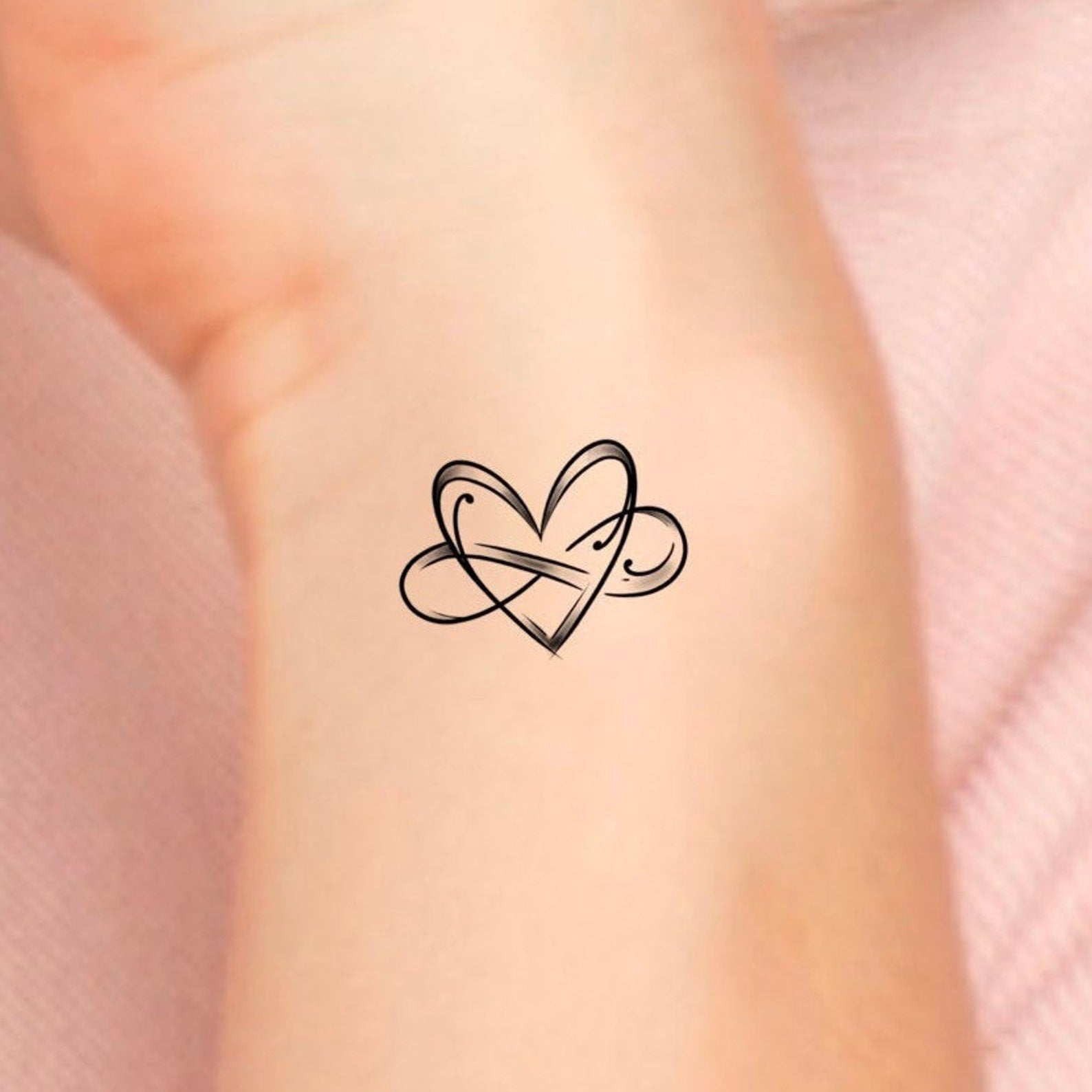 Three Hearts Temporary Tattoo Sticker  OhMyTat