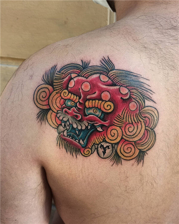 Japanese Lion Tattoo