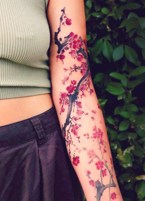 Japanese cherry blossom tattoo