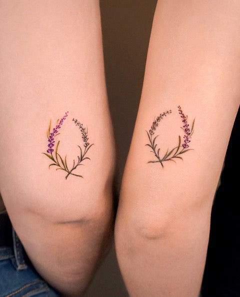 Lavender Feminine Symbol Tattoo