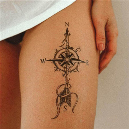 65 ideas for a beautiful and meaningful compass tattoo