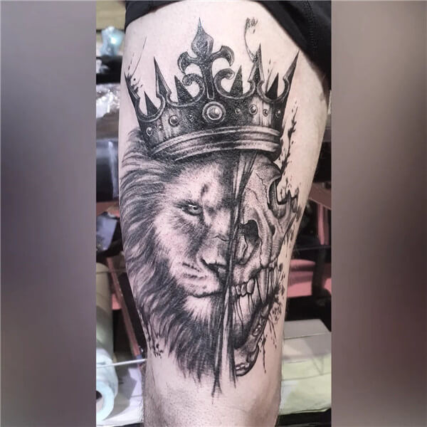 Lion Skull Tattoo