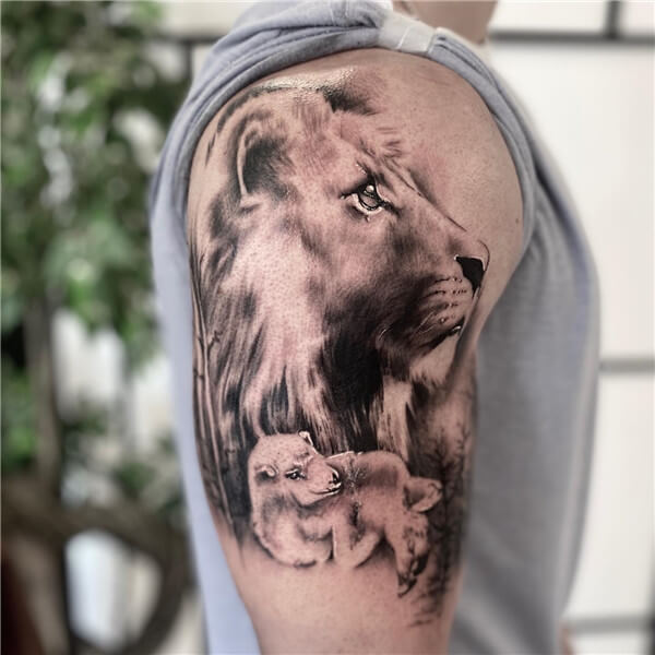 Lion and Lamb Tattoo